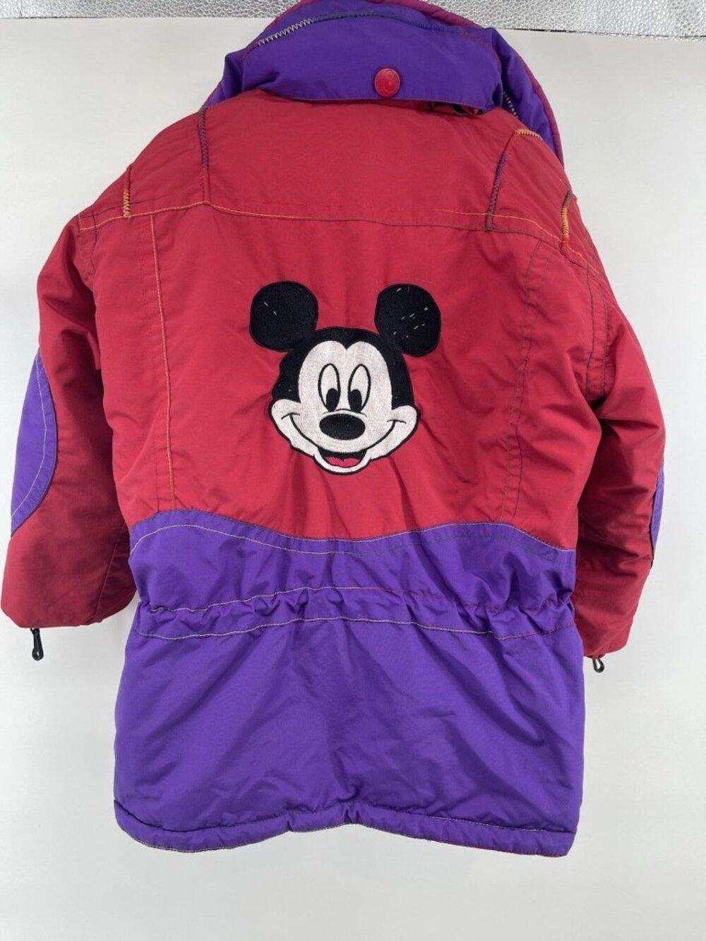 Disney Mickey & Co‎ Mickey Mouse Girls 5 Winter Jacket Y2K Red Purple Ski Rare